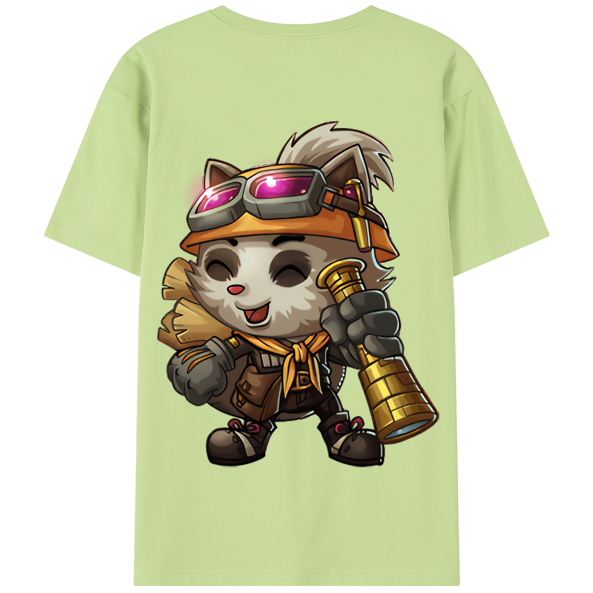 リーグ・オブ・レジェンド League of Legends LOL 綿100％半袖Tシャツ（背面プリント）